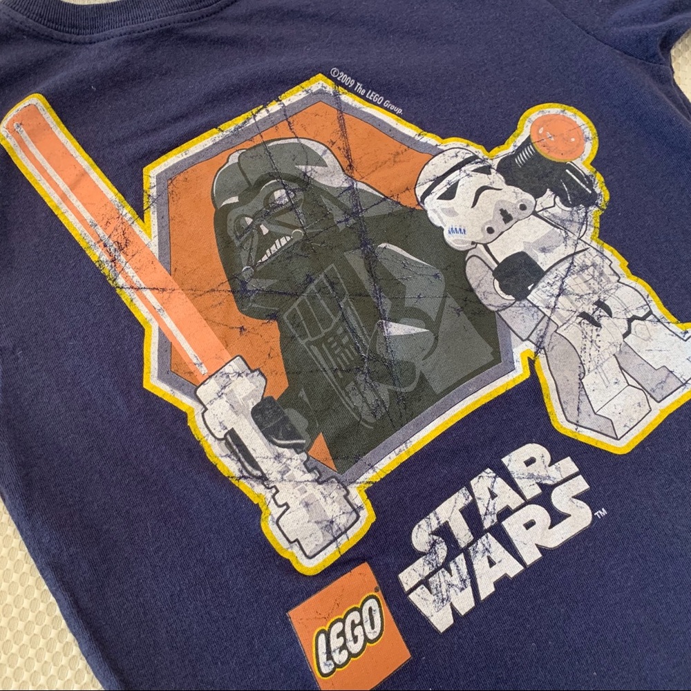 ✅ Boys LEGO Star Wars Distressed Graphic T-Shirt - Picture 2 of 8
